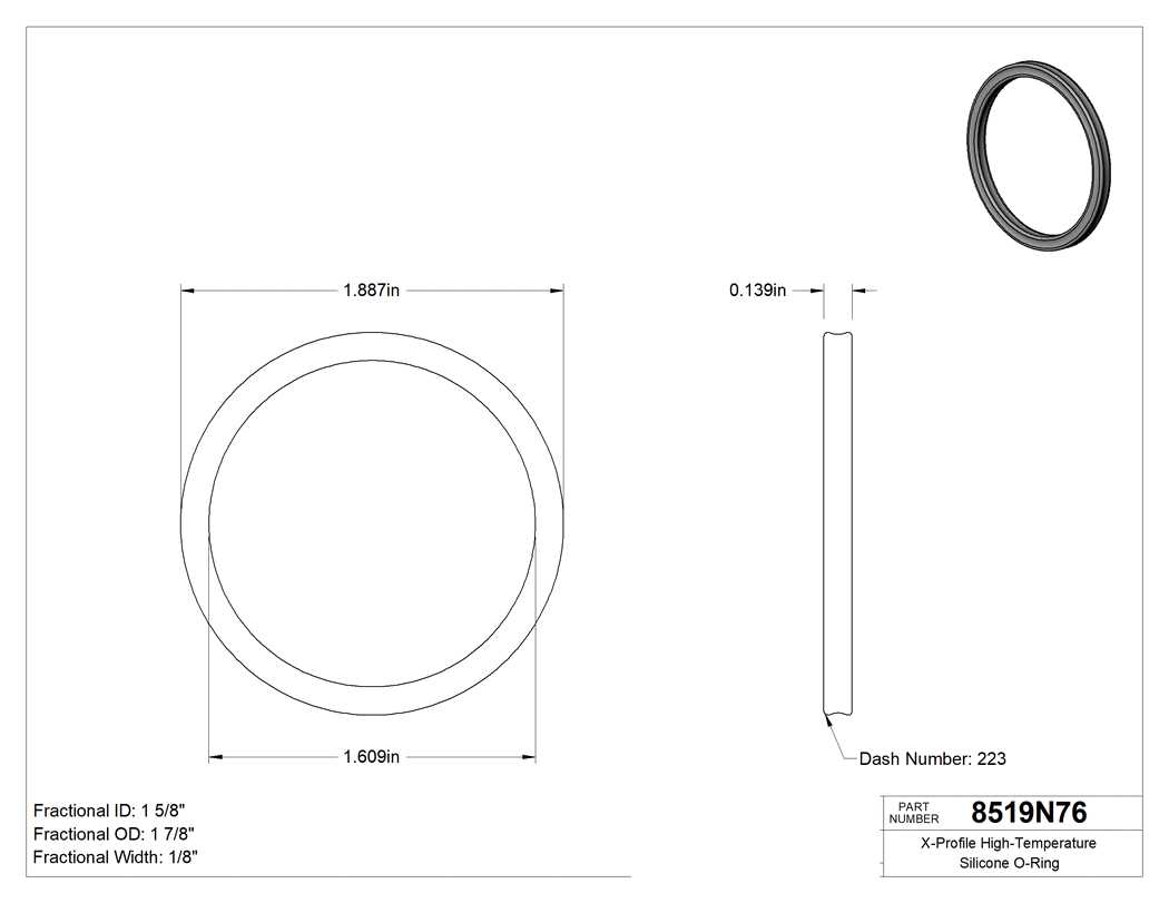 Technical drawing - 8519N76